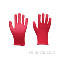 Guantes de jardín de jardín para niños de nylon nylon nylon rojo